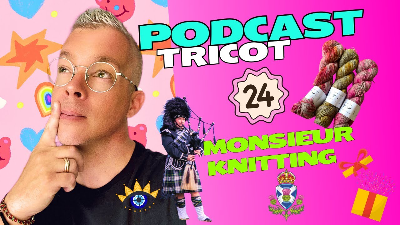 Concours 💜🎁😃 🦚🍁Le retour 🔙 ⭐️après une pause estivale ☀️, un gros changement 😀  #podcasttricot