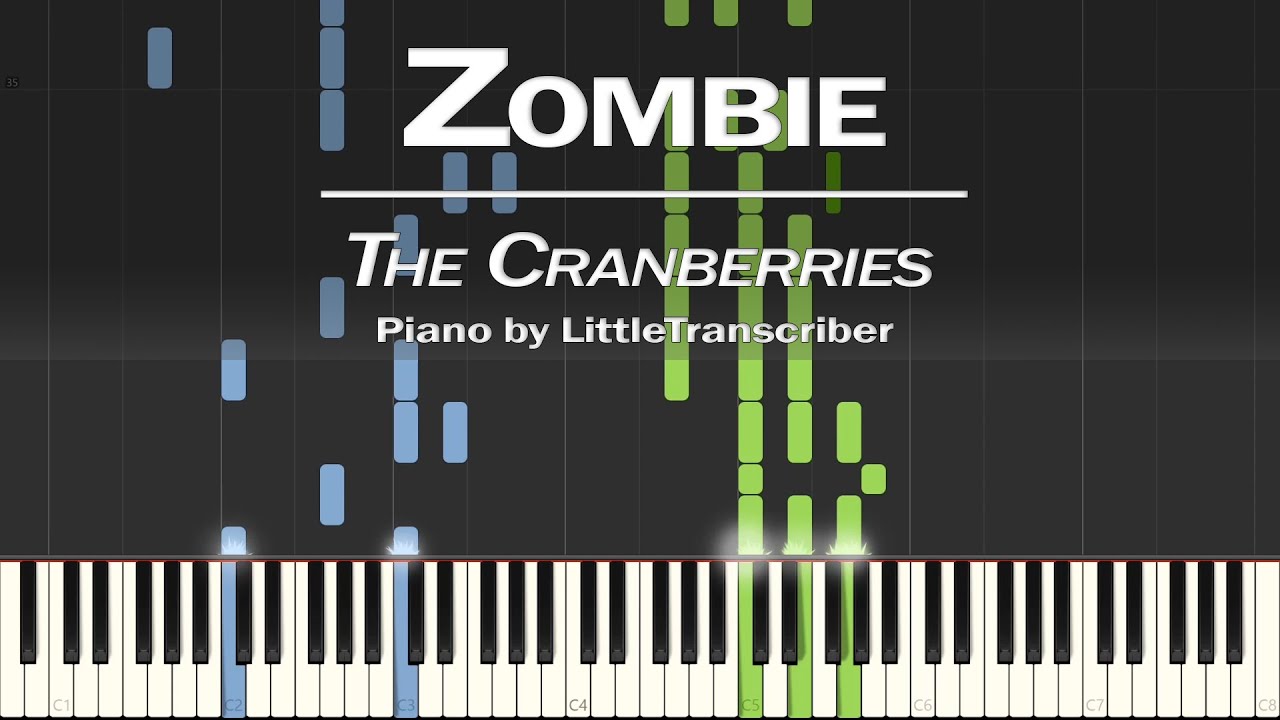The Cranberries - Zombie (Piano Cover) Synthesia Tutorial by LittleTranscriber