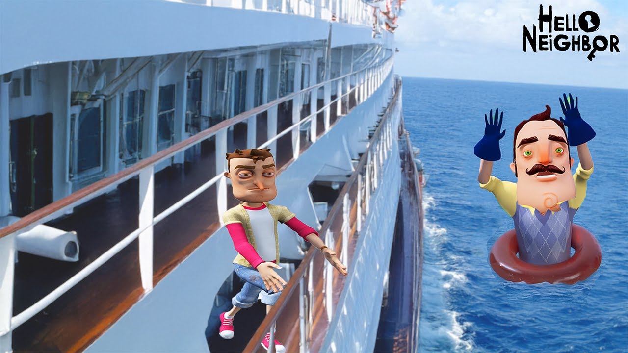 BAY WİLSON GEMİDE 😱 Hello Neighbor Mod
