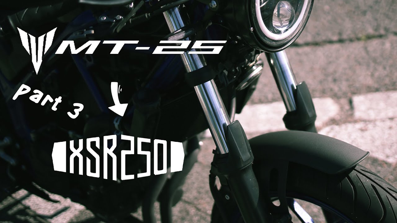 【改造】MT-25 XSR化計画 #3 フェンダー