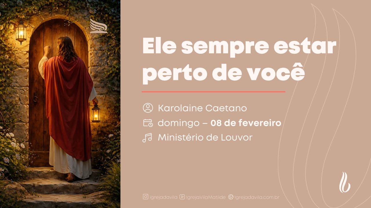 Ele esta sempre perto de você | Karolaine | CULTO AO VIVO