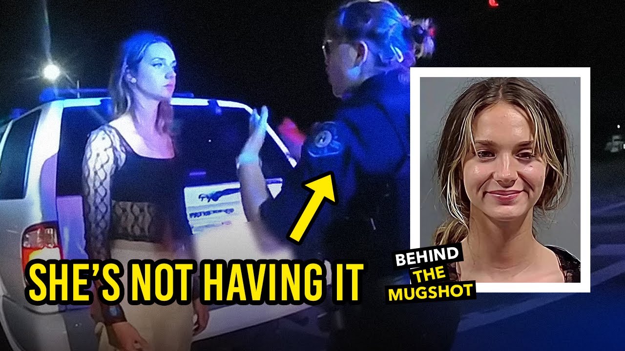 Drunk and Pantless Girl Almost Drives Off the Road