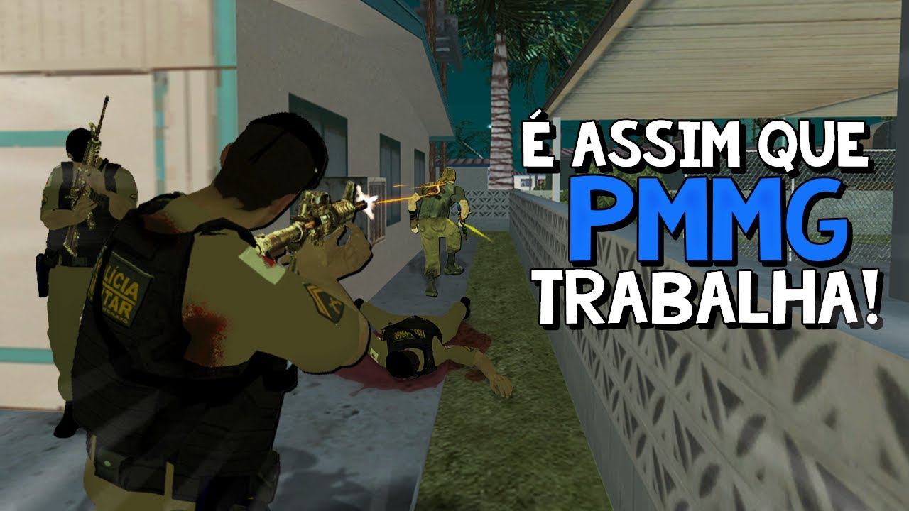GTA MTA RP - QUANDO A PMMG CHEGA NO QTH QUALQUER L4DRÃO TREME! kkkkjj 👮‍♂️👮‍♀️