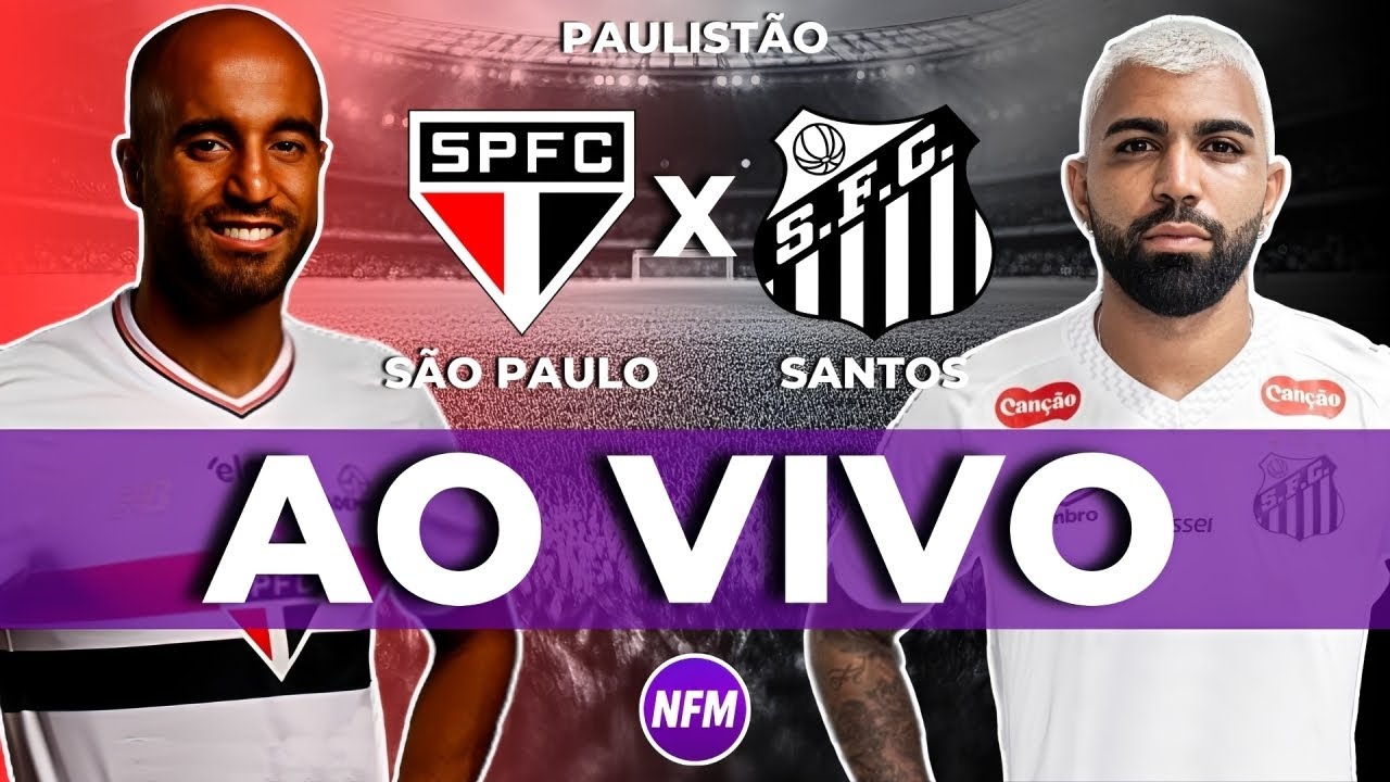 SANTOS X SÃO PAULO AO VIVO COM IMAGENS DO ESTÚDIO | SANTOS AO VIVO | SÃO PAULO AO VIVO