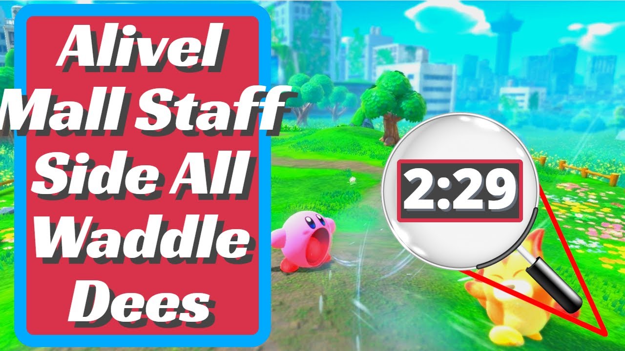 Alivel Mall Staff Side All Waddle Dees - Kirby And The Forgotten Land