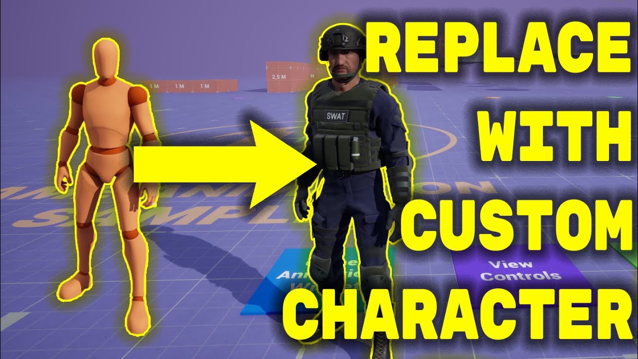 Using Custom Modular Character in Animation Sample Project. Motion Matching Tutorial.