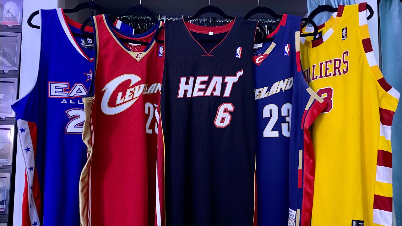 Epic Lebron James Jersey Collection (Over 30 Jerseys, Cavs, Heat, Lakers)