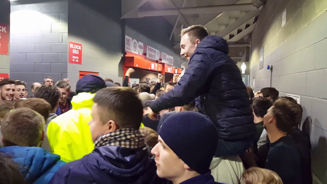 Half time scenes at Rotherham