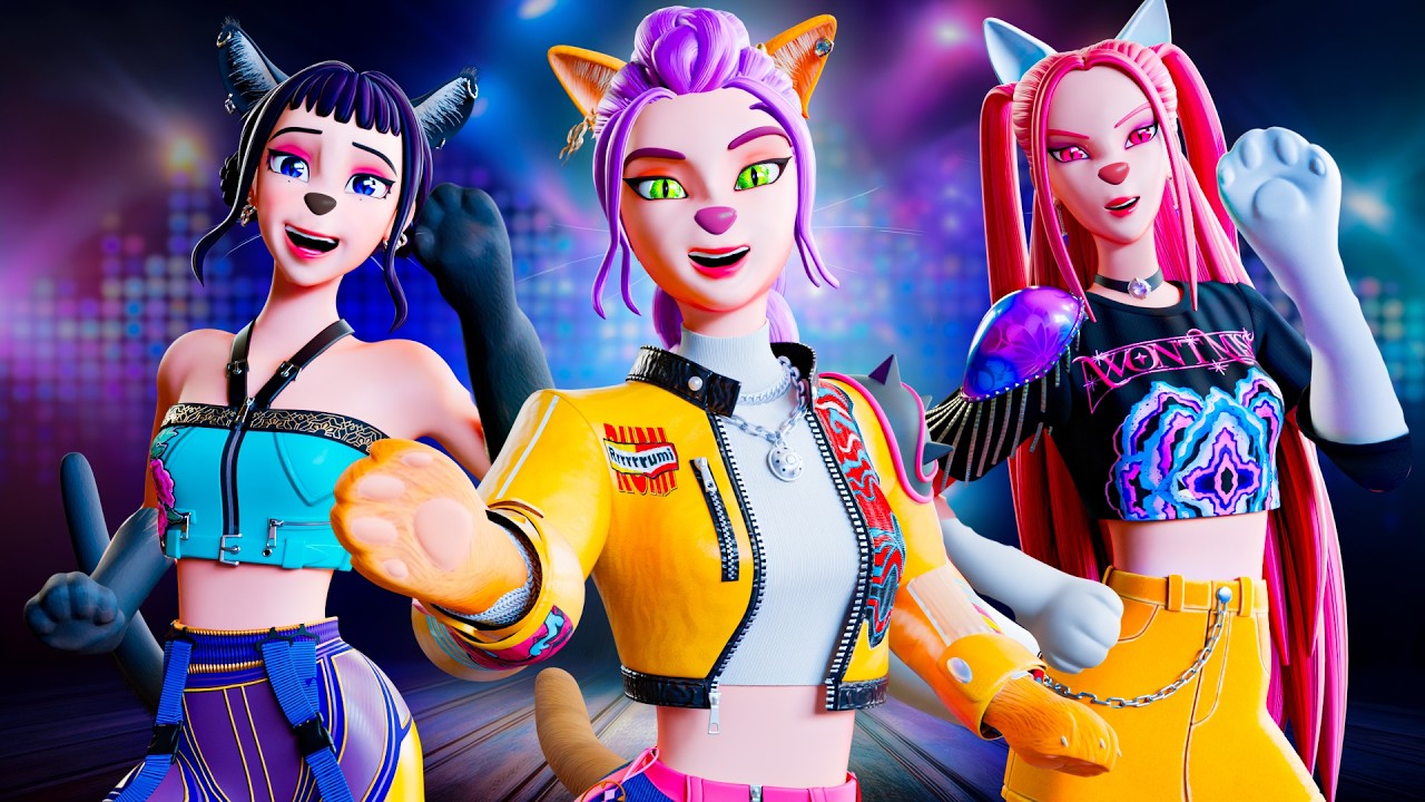 RUMI, MIRA & ZOEY Turn Into CATS! KPop Demon Hunters Animation