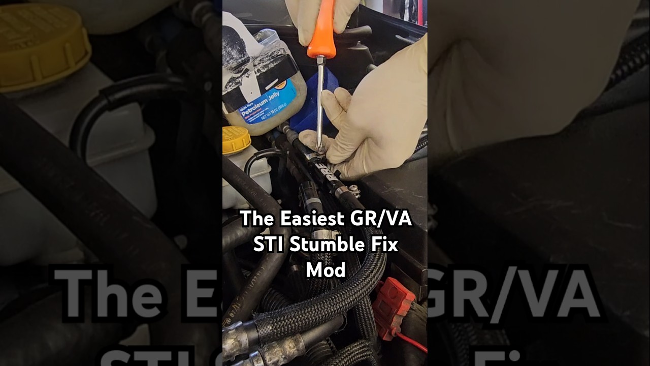 Stumble Fix Mod for the GR/VA 2008+ Subaru STI! Simple & Cheap!