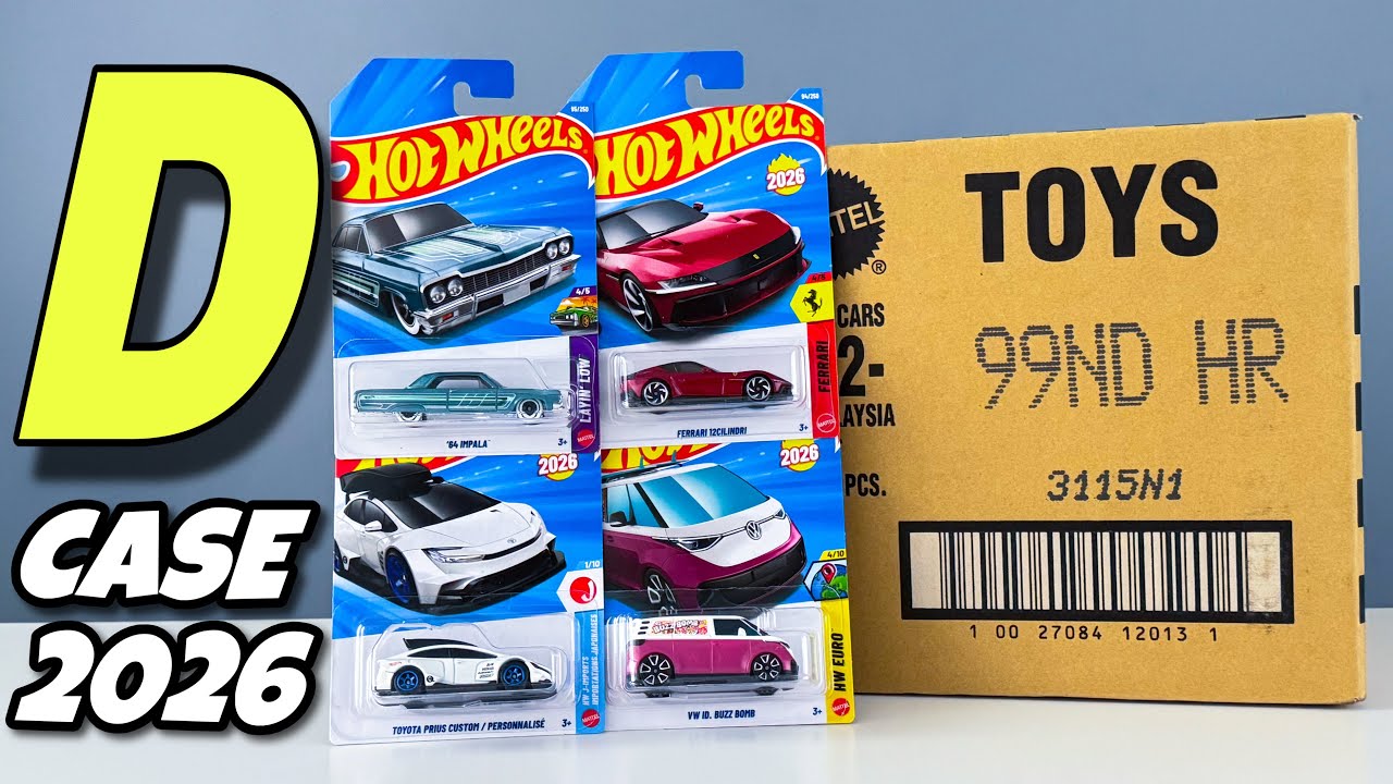 Распаковка Hot Wheels 2026 - D Case!