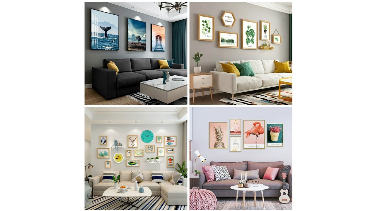 Ideas To Decorate The wall behind a sofa