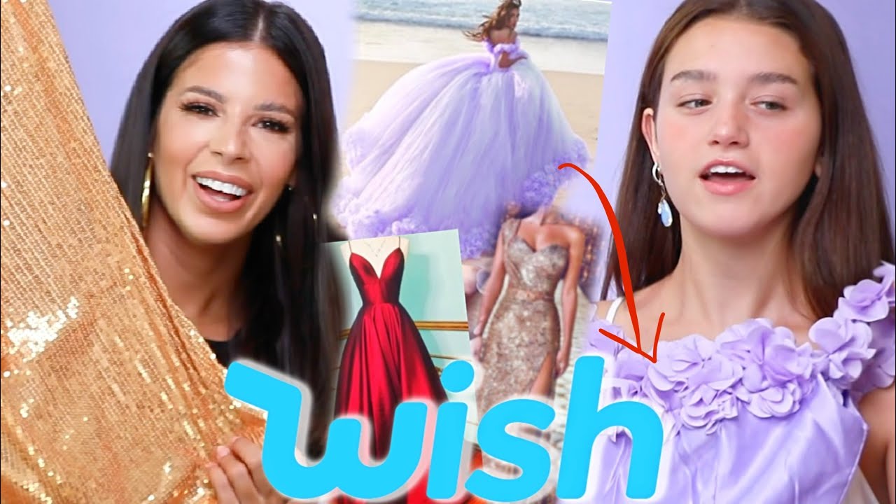 WE TRIED ON EXTRA FANCY WISH DRESSES & GOWNS.. ridiculous.