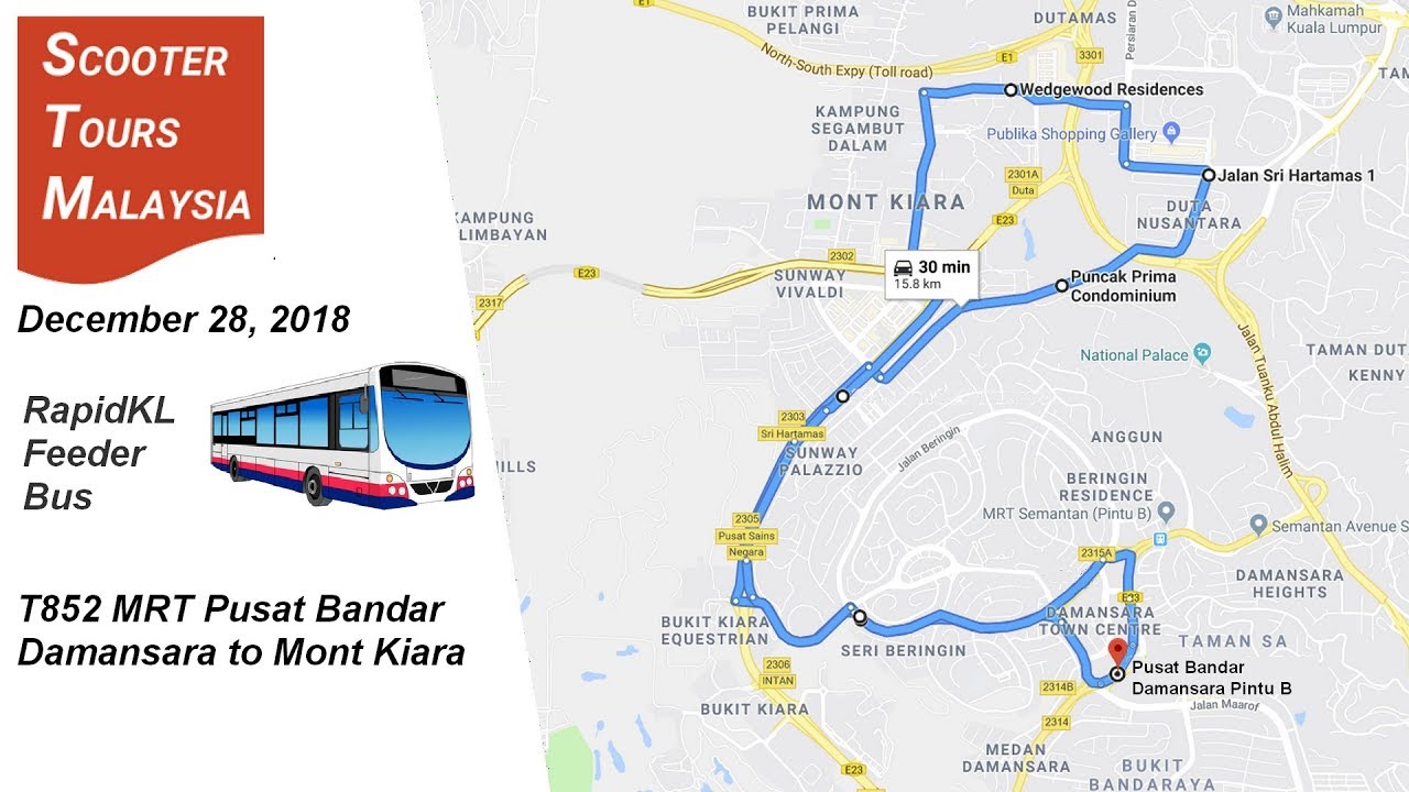 MRT Feeder: T852 Pusat Bandar Damansara to Mont Kiara
