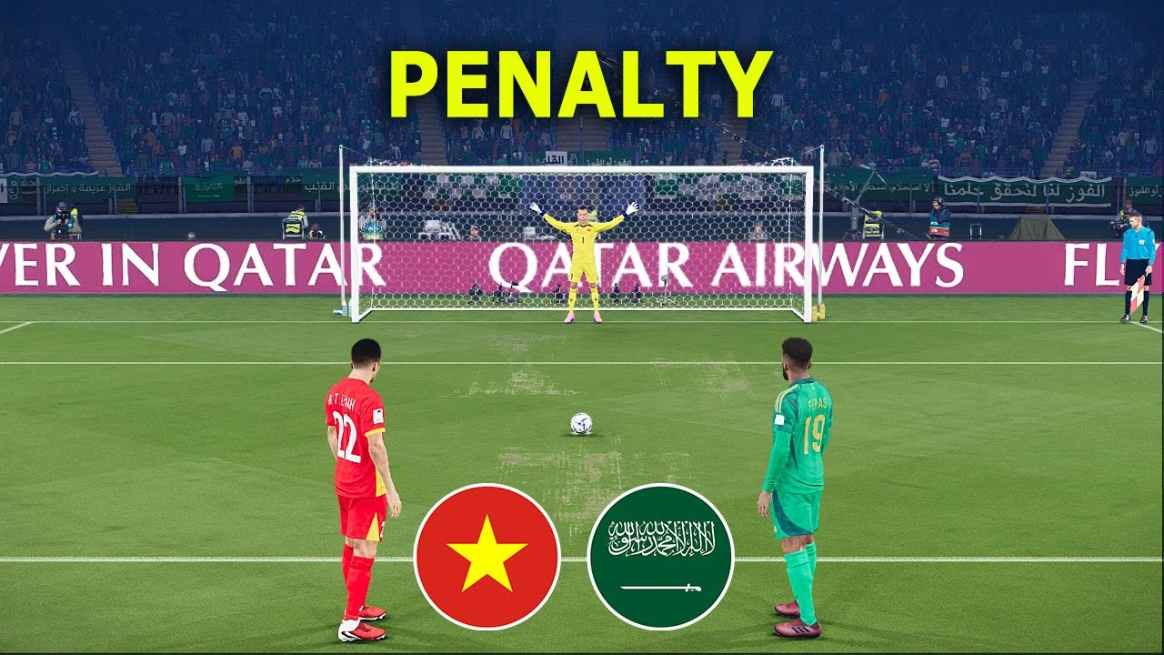 VIỆT NAM vs Ả RẬP XÊ ÚT | Loạt sút luân lưu | Cúp bóng đá châu Á 2026 Ả Rập Xê Út | Lối chơi PES
