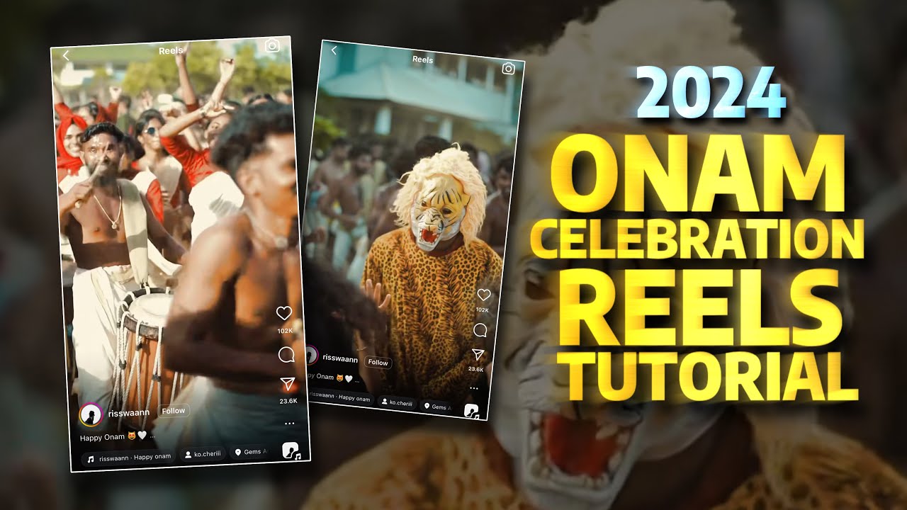 2024 🔥 ONAM CELEBRATION REELS VIDEO EDITING | ONAM 2024 | ONAM CELEBRATION REELS VIDEO EDITING