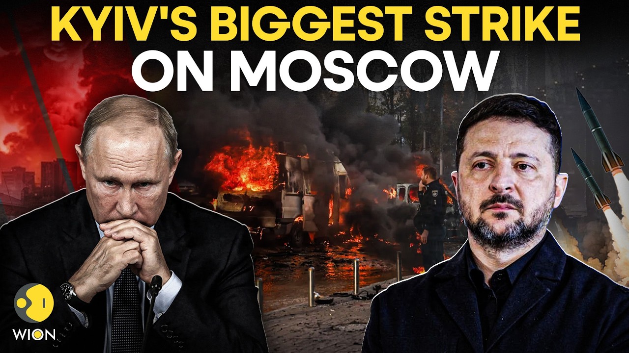 Russia-Ukraine LIVE: Kyiv Unleashes Massive Drone Assault on Moscow; Smoke Engulfs Kyiv | WION