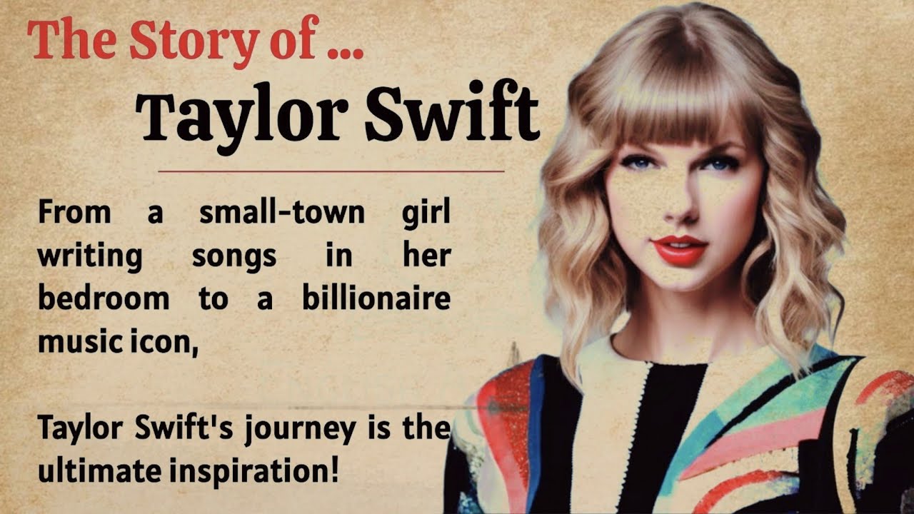 Taylor Swift Journey & The Power of Never Giving Up || Learn English Through Story Level 2 🔥 || ESL
