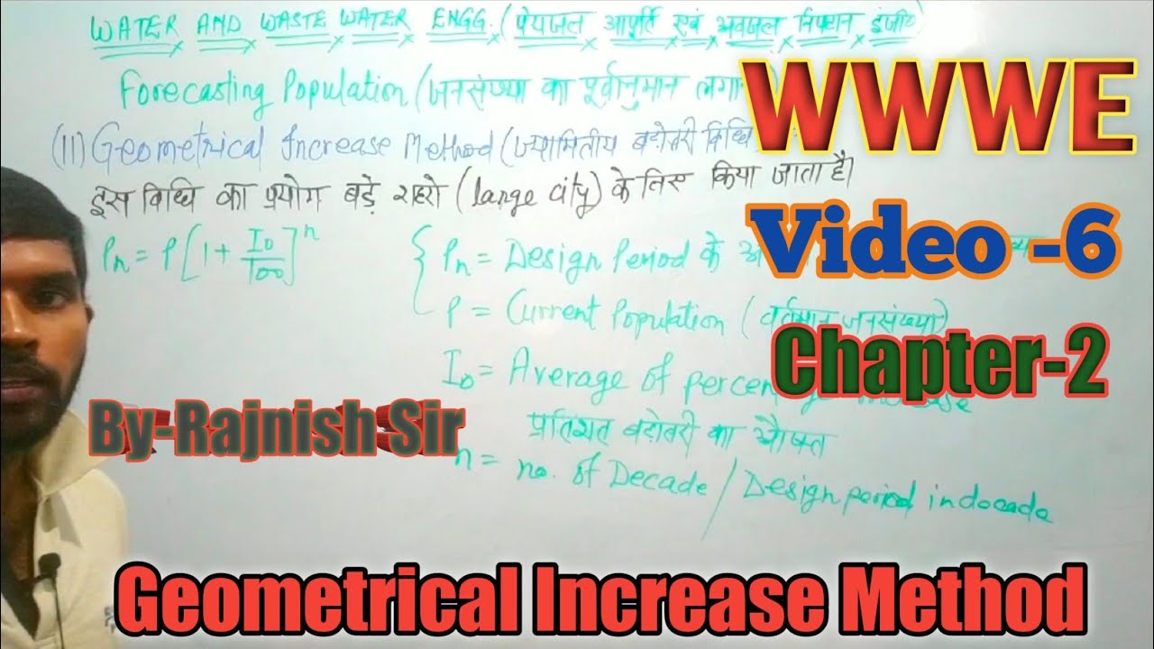 Water&Waste Water Engg forcasting population @rajnishkumarofficialcivile9643