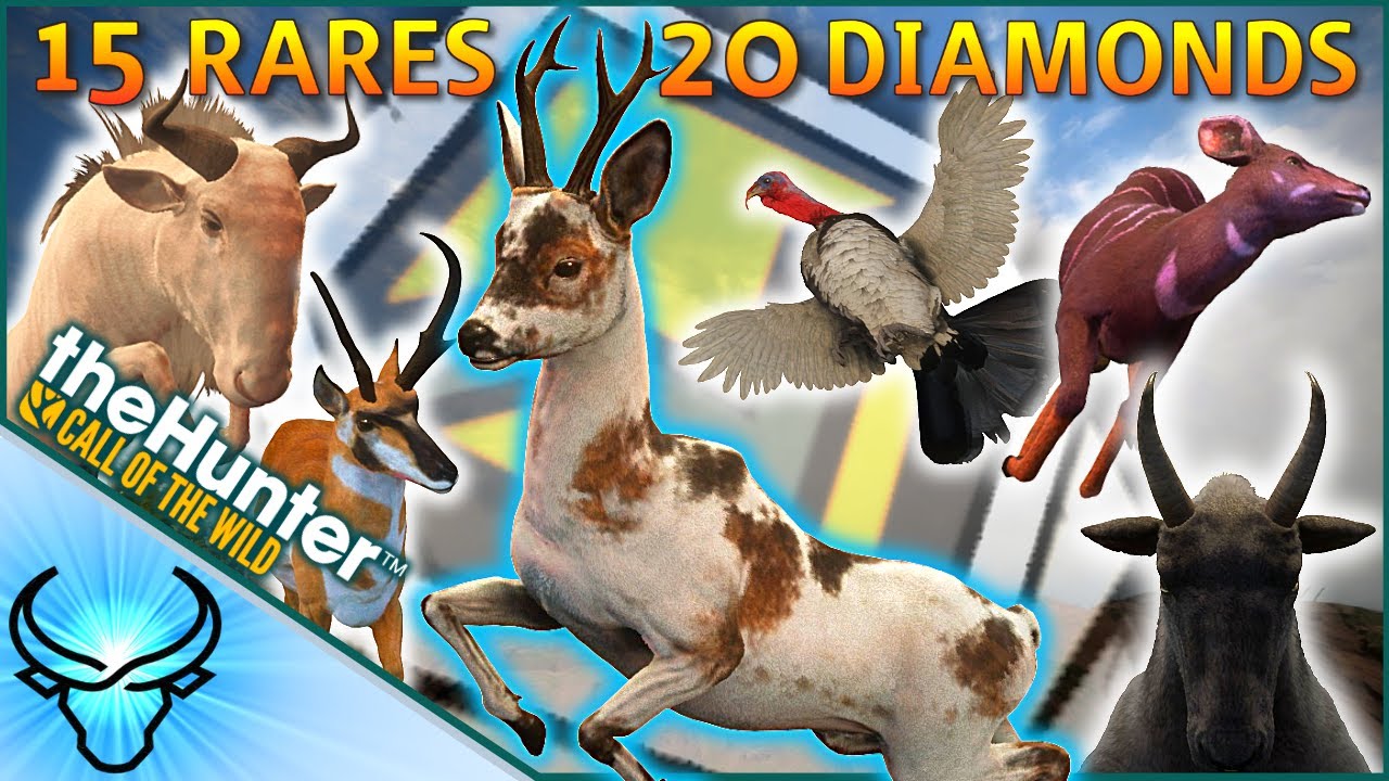 20 Diamonds & 15 Rares! | Diamond & Rare Montage #1 | theHunter Call of the Wild