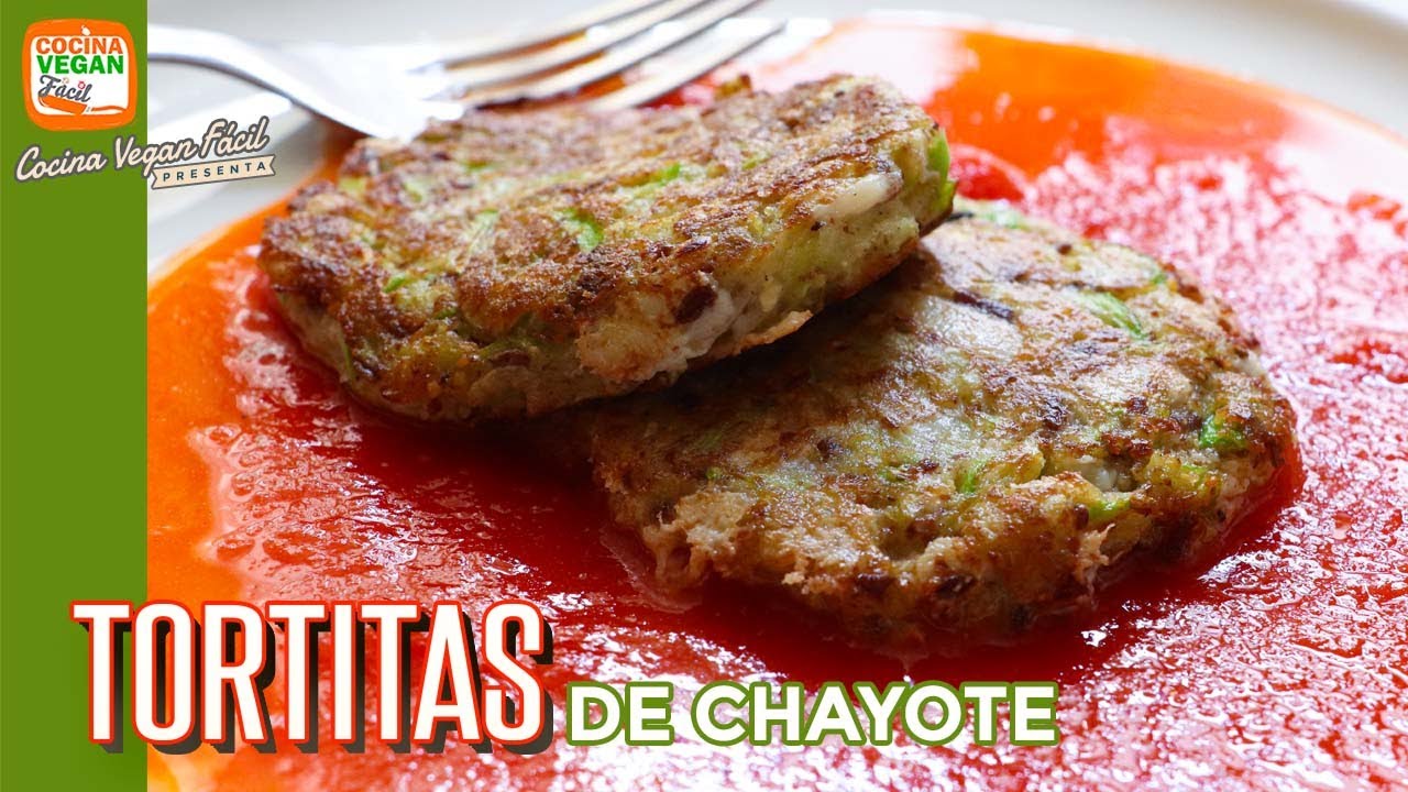 Sólo necesitas 2 chayotes para hacer estas deliciosas tortitas - Cocina Vegan Fácil
