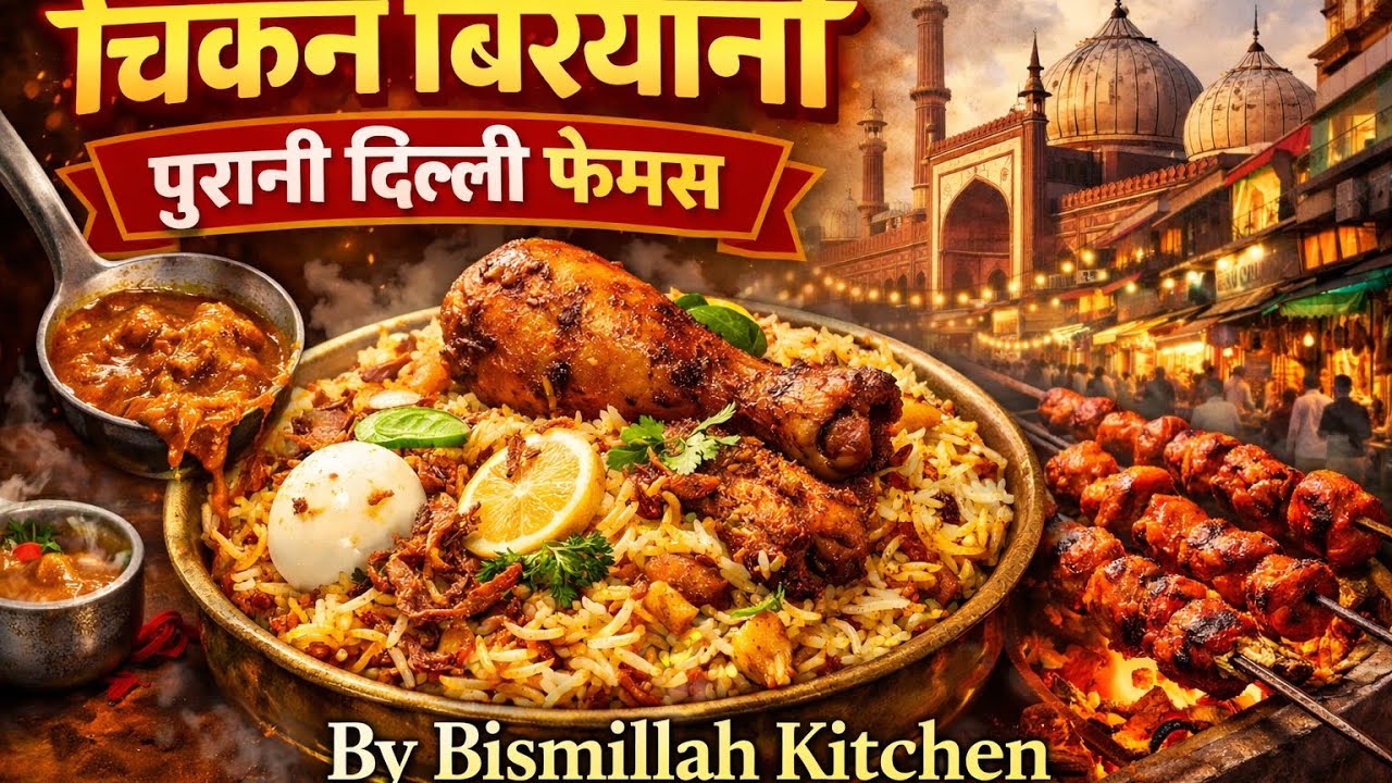 Purani Delhi famous chicken biryani by Bismillah kitchen