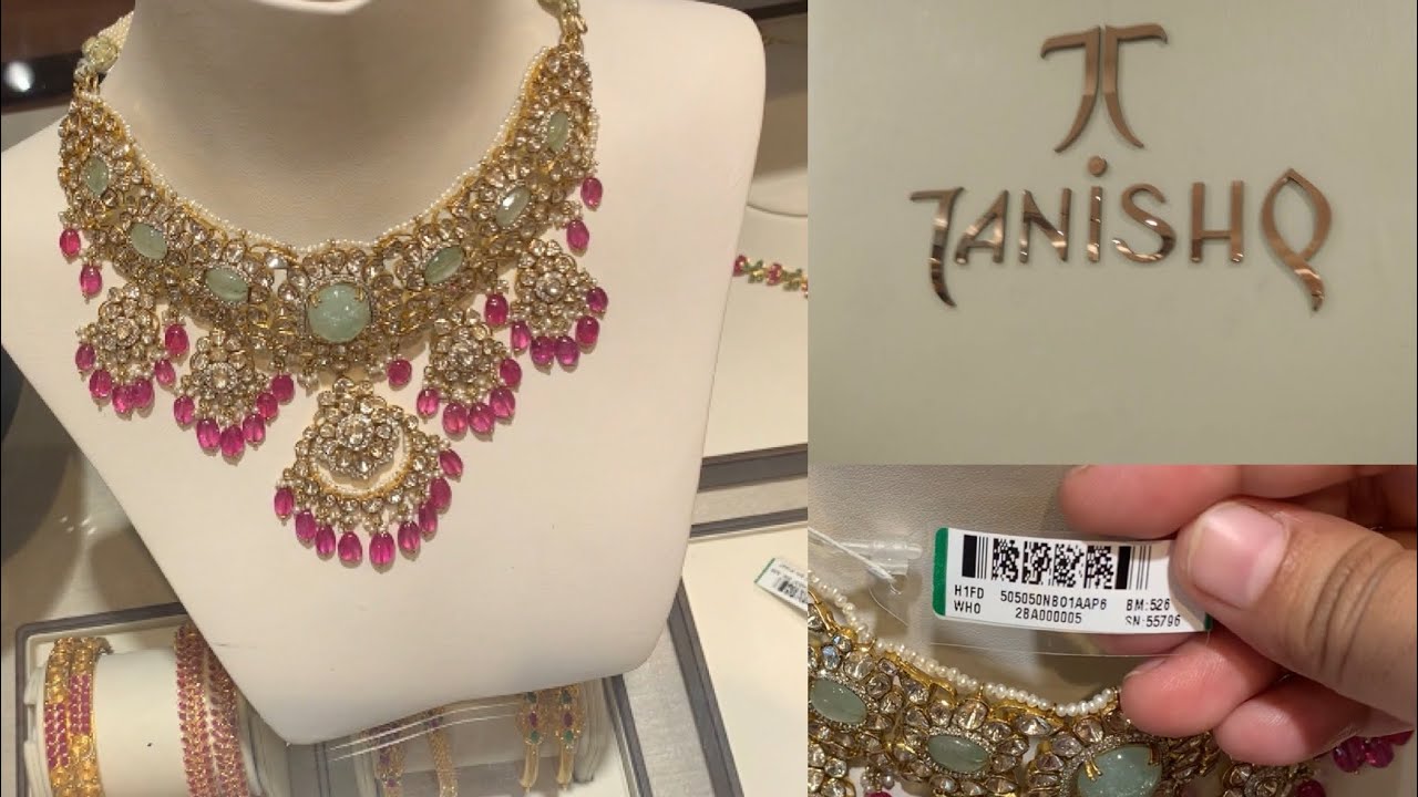 Tanishq exclusive Romance of Polki collection with price | gold polki necklace with price | Tanishq