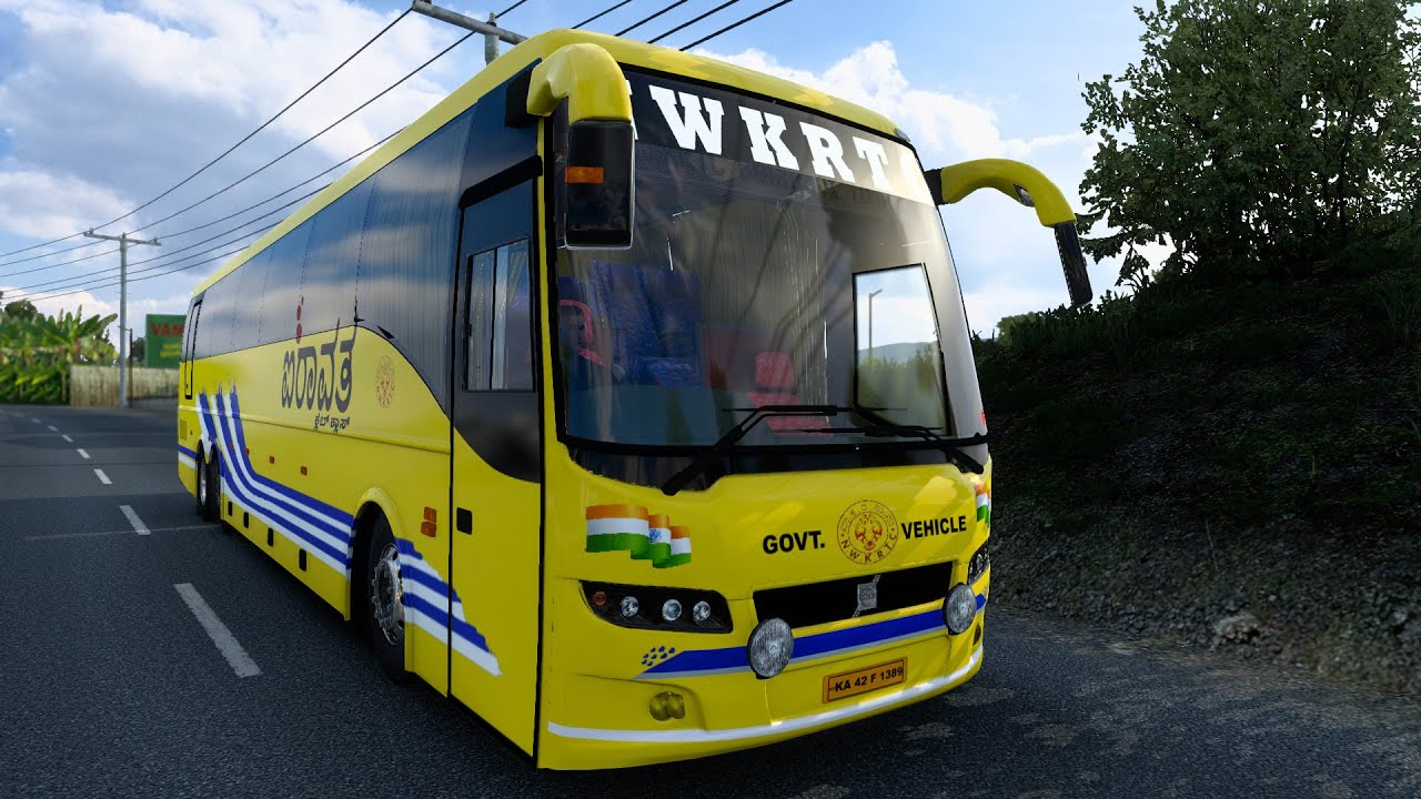 NWKRTC Airavat Club/Gold Class Volvo 9400 B9R Multi Axle Bus