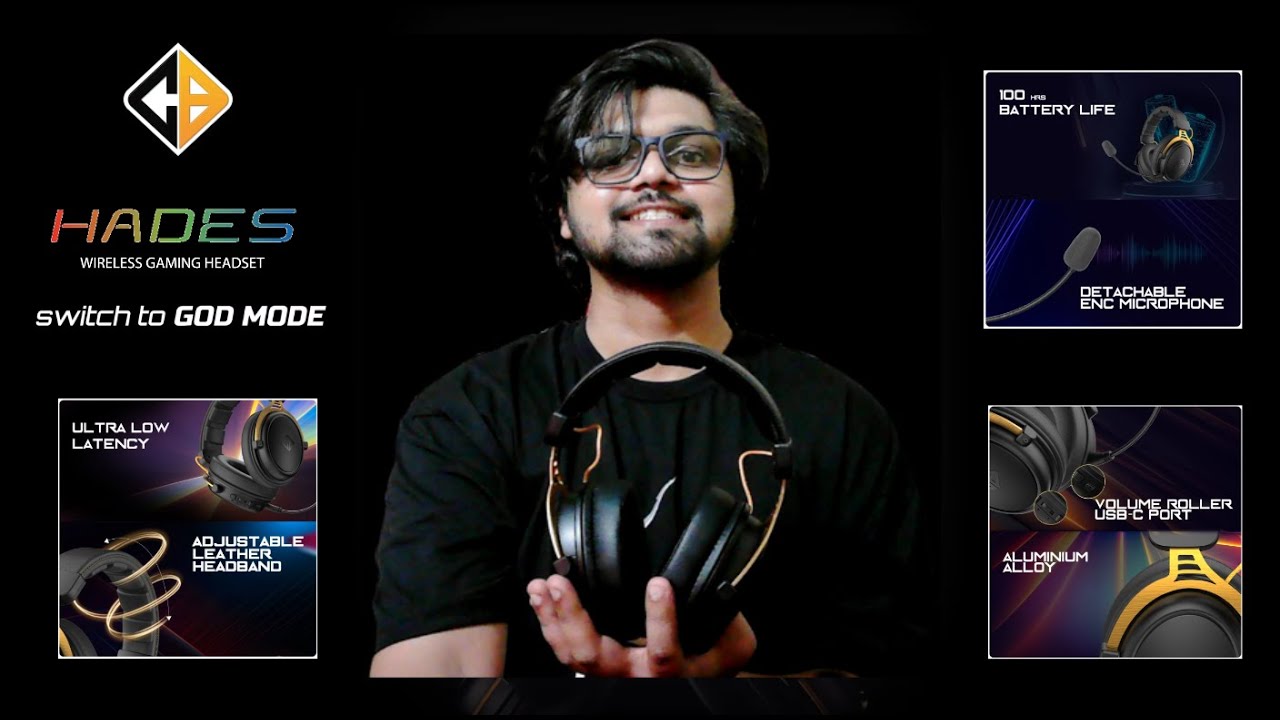 Cosmic Byte Hades best Wireless Gaming Headphones: Honest Review | 20ms Low Latency & 53mm Drivers!