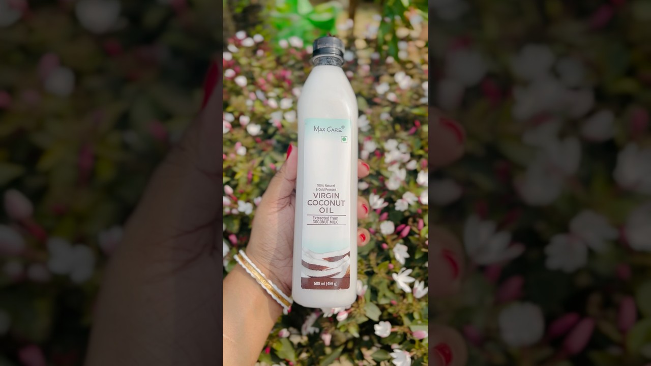 Flipkart unboxing🎁 Max care pure coconut oil🥥 #coconutoil #maxcare #flipkarthaul #nykaahaul #unbox