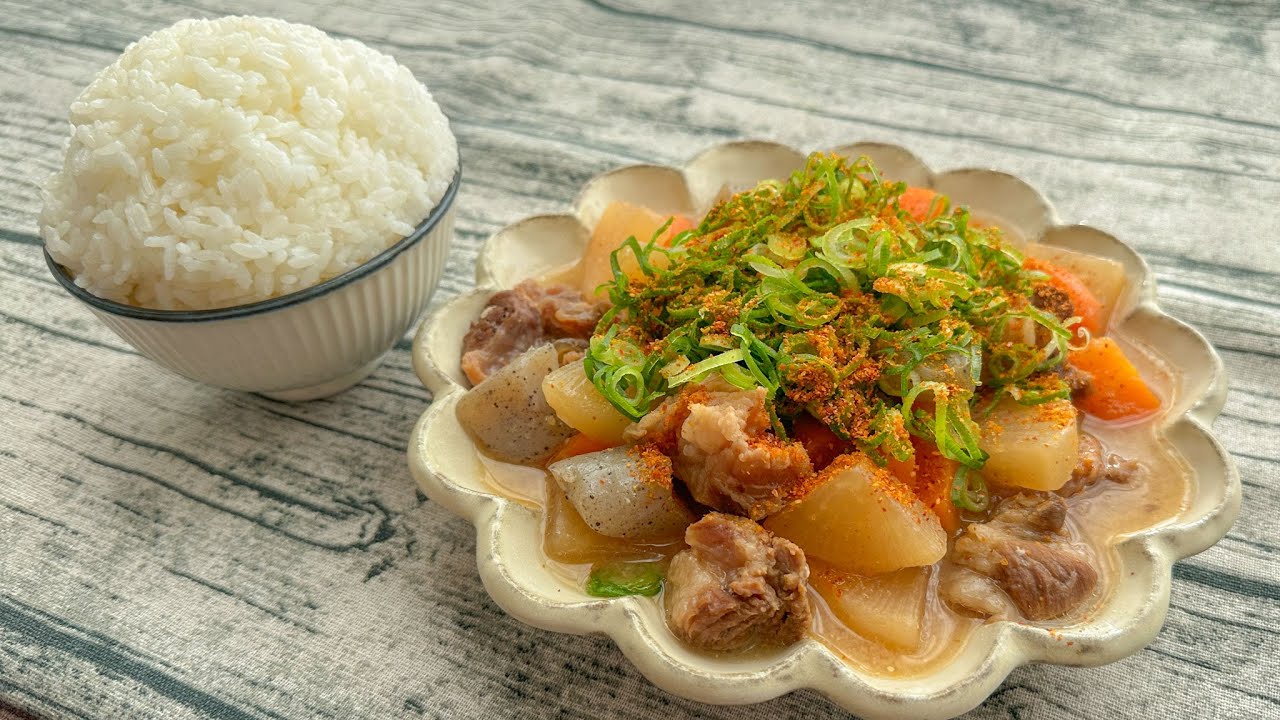 妻と娘にモテたい男が作る昼ごはん【どて焼き】