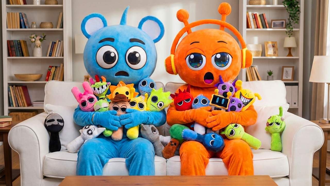Oren & Sky Turned the Living Room Into a Sprunki Challenge!