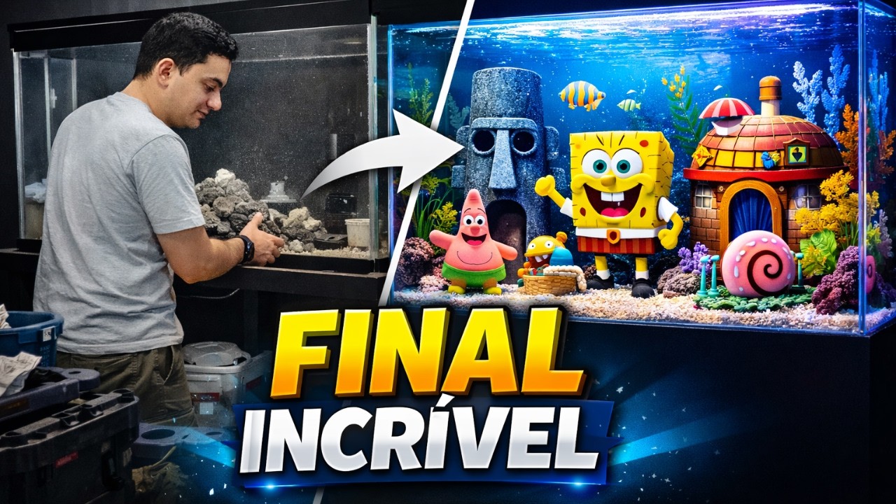 Do zero ao aquário pronto | transformação completa