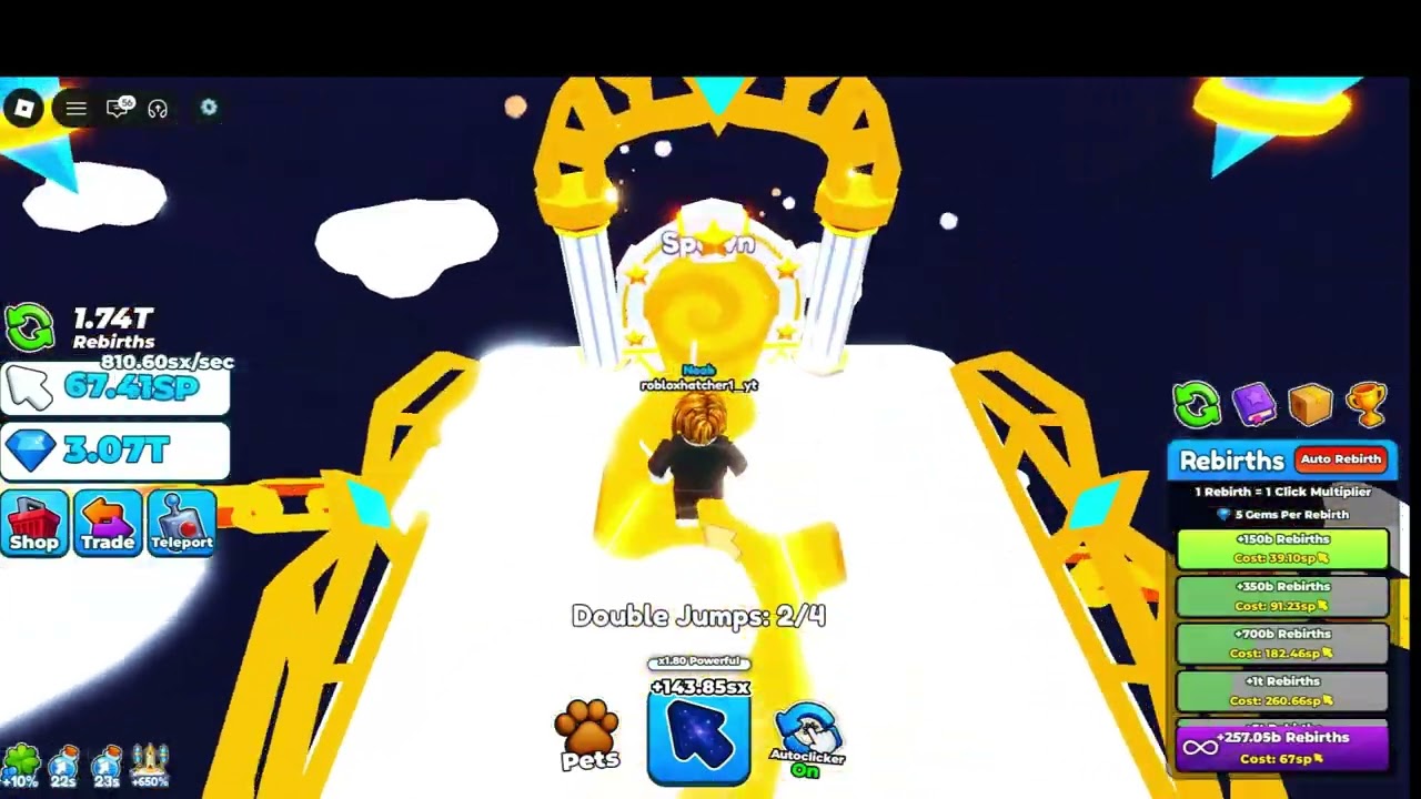roblox tap simulator going from noob to pro part6 last part