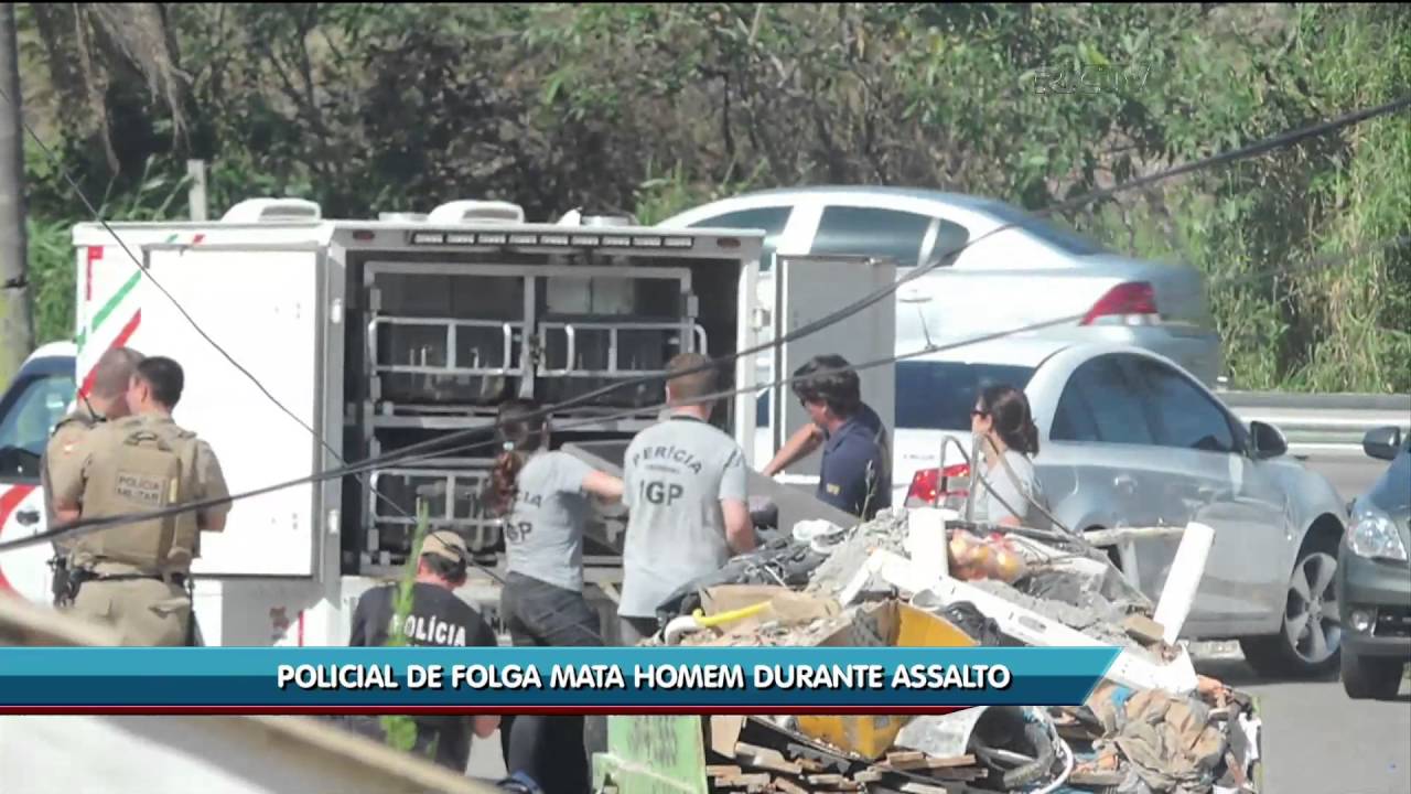 Policial de folga mata criminoso durante tentativa de assalto em churrascaria de Palhoça