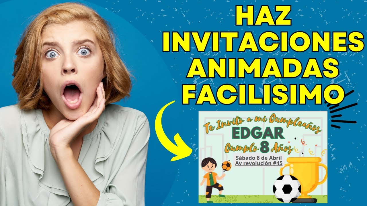 Cómo Diseñar  INVITACIONES ANIMADAS con Canva  con enlaces Interactivos