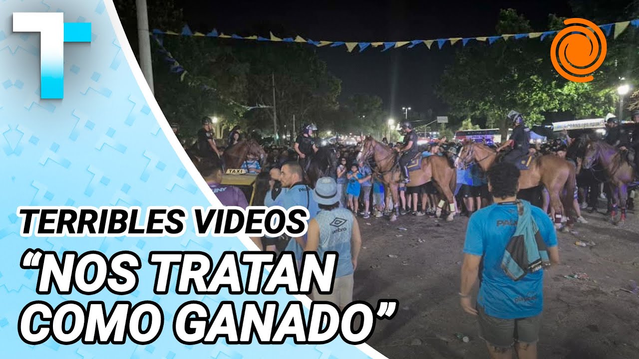 El Doce film&oacute; el VIOLENTO ACCIONAR de la Polic&iacute;a a los hinchas de Belgrano en Rosario
