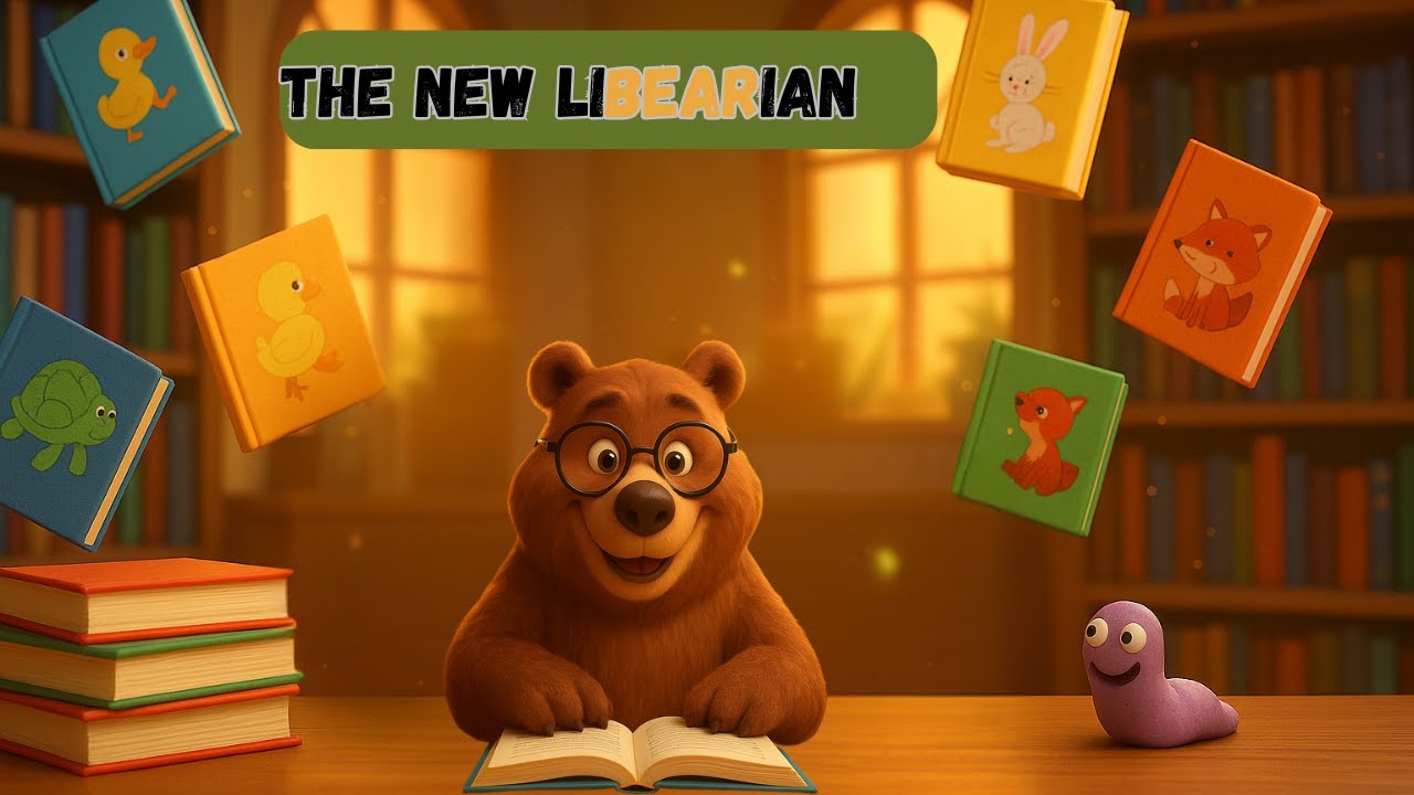 🐻The New LiBEARian | Funny Library Story for Kids Read Aloud Story for Children | Once Upon a Page