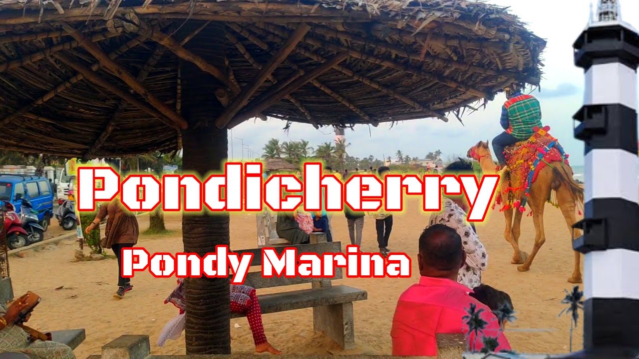 Pondy Marina beach in Pondicherry                           |பாண்டிச்சேரி மெரினா| #pondy_marina