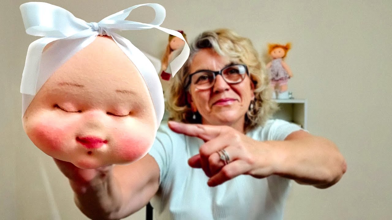 Como fazer essa cabeça de boneca de Pano - [Tutorial Completo]