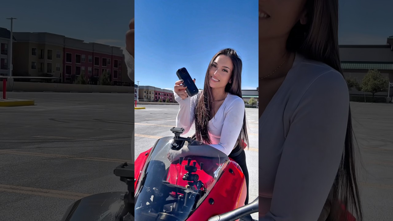 The video quality of the x5 & Ace Pro 2 are insane! #insta360 #motorcycle #bike #love #shorts