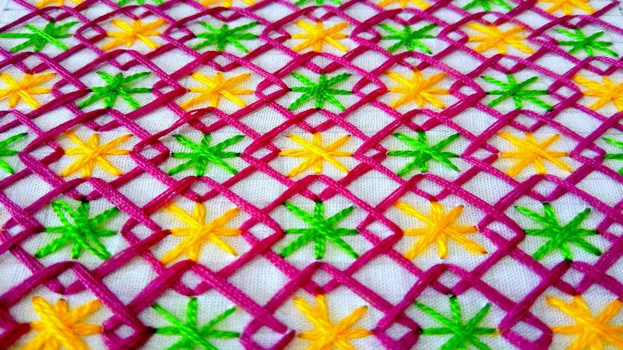 Hand Embroidery new  nakshi katha  design-2018 video tutorial ।বাংলাদেশি নকশী কাথার ডিজাইন.