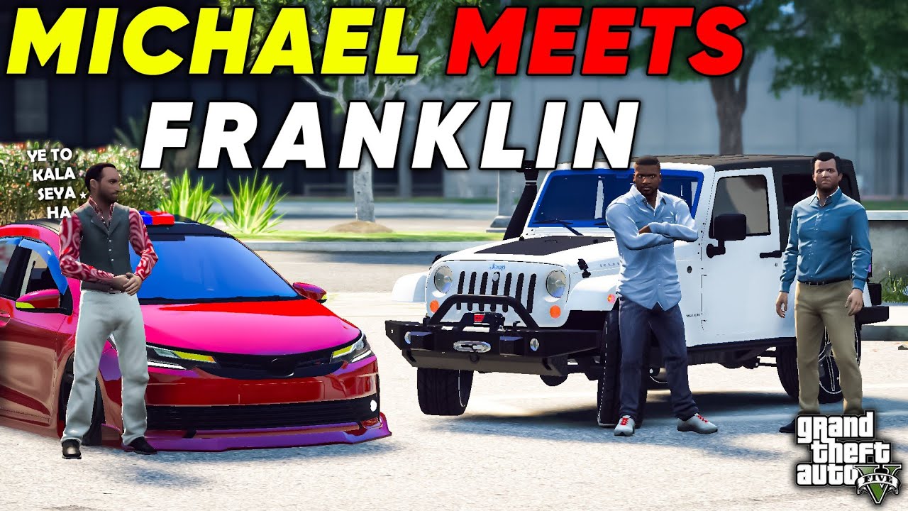 MICHAEL MEETS FRANKLIN KHANZADA | RUBICON X COROLLA🔥 | GTA 5 | Real Life Mods #416 | URDU |