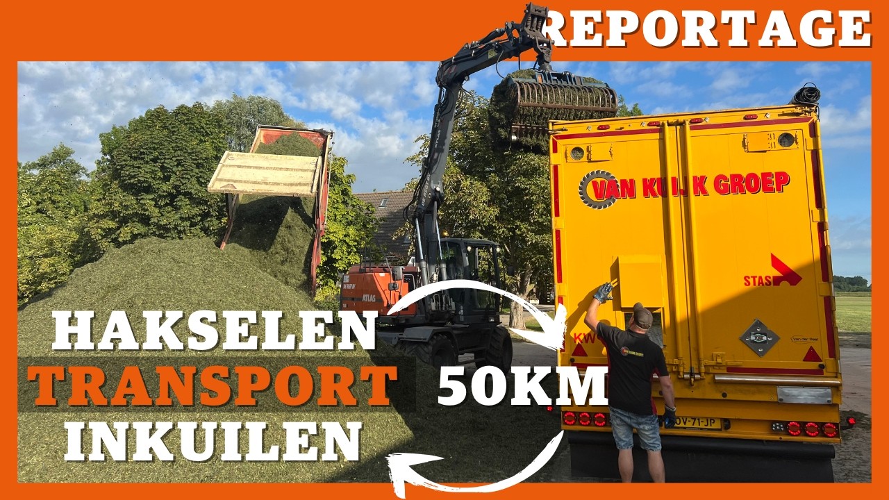 Gras gaat 50 kilometer op wegtransport voor voerkuil