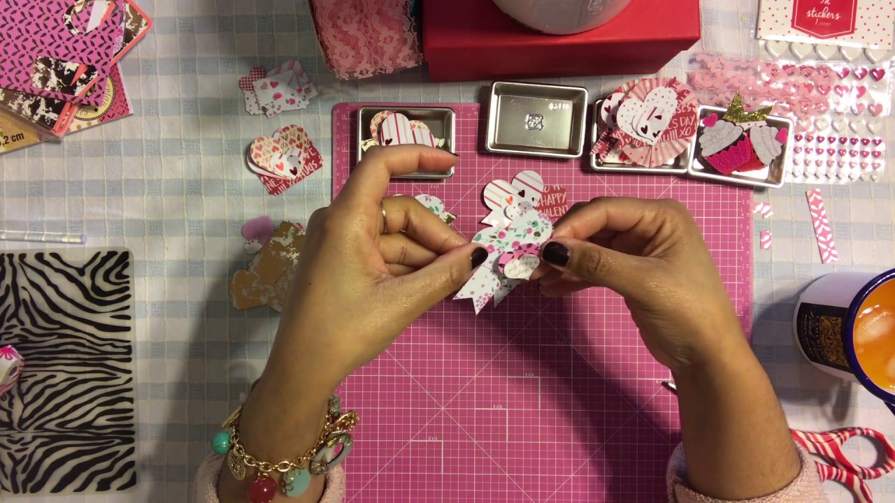 #9  Valentine's Day Series 2017 - Layered Heart Embellishments