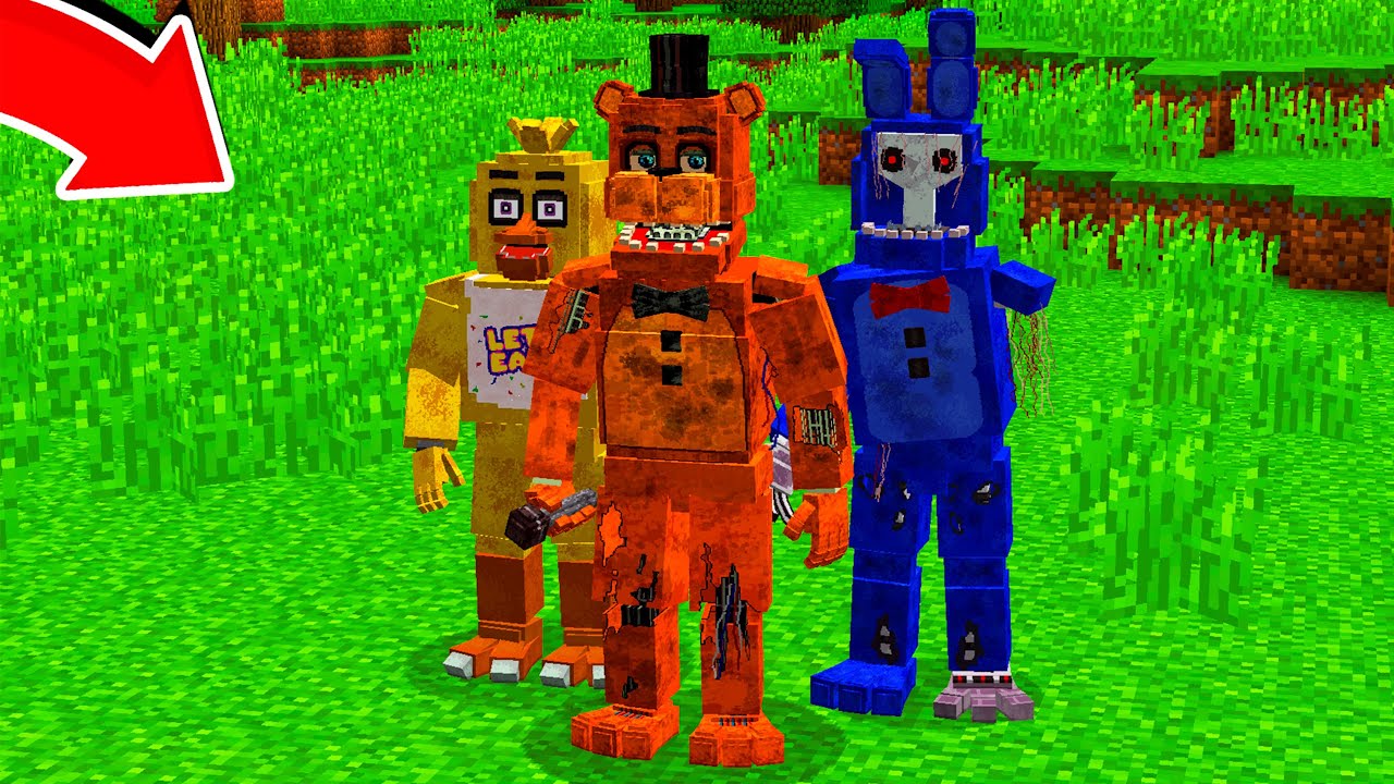 Я ДОБАВИЛ АНИМАТРОНИКОВ ФНАФ К СЕБЕ В МАЙНКРАФТ | Fnaf Minecraft