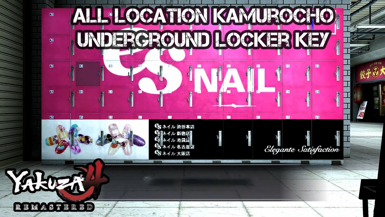 Yakuza 4 Remastered | All Location Kamurocho Underground Locker Key