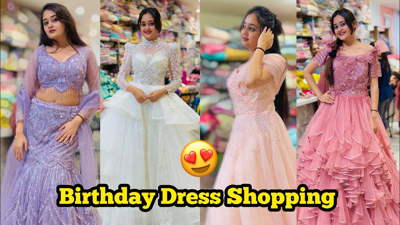 Most Heavy & Expensive Birthday Dresses ki Shopping😍 Subscribers will Choose my Birthday Dress 👗