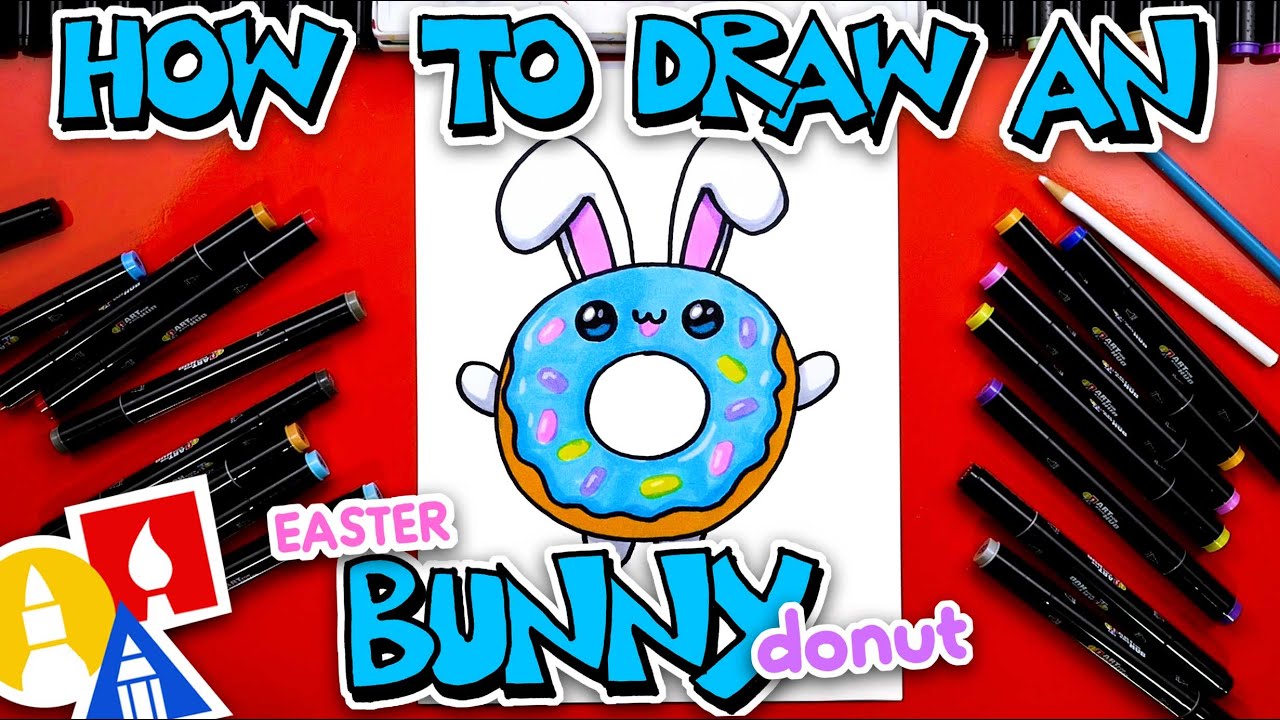 How To Draw A Funny Easter Bunny Donut