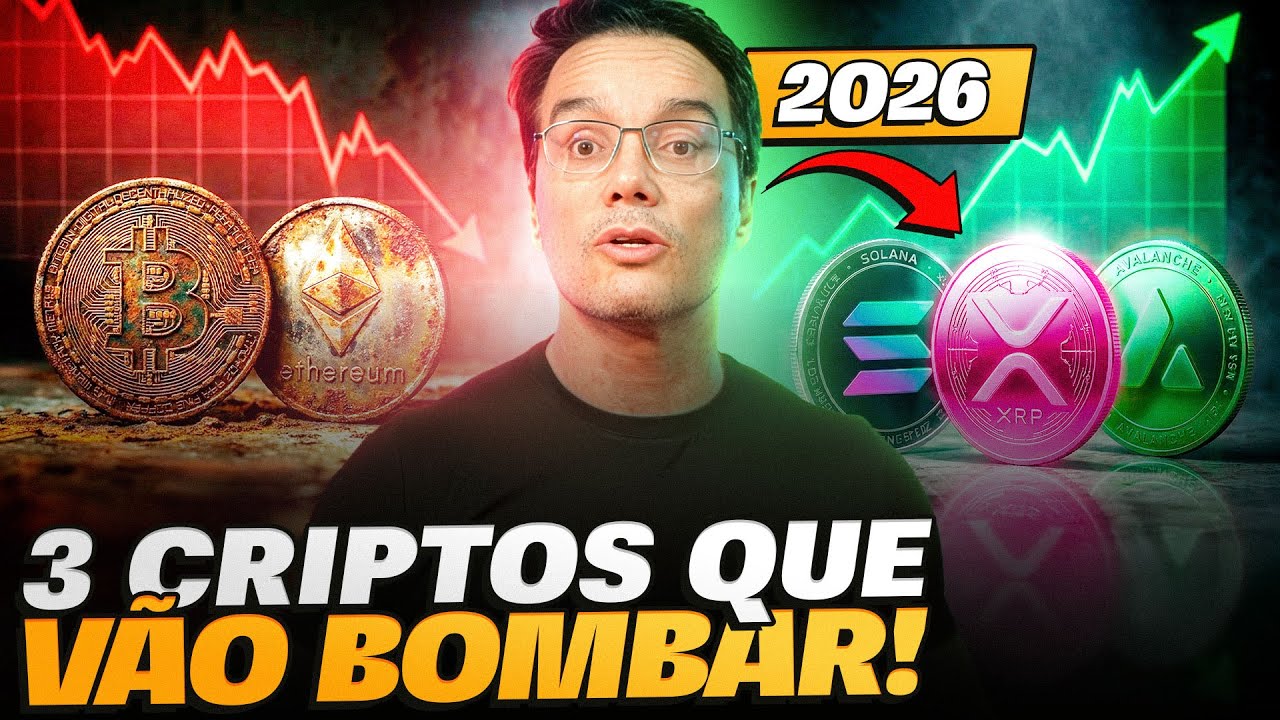 AS 3 CRIPTOMOEDAS MAIS PROMISSORAS PARA 2026